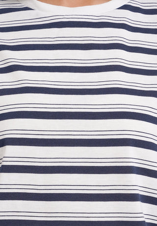 Short Sleeve Stripes Crop T-Shirt
