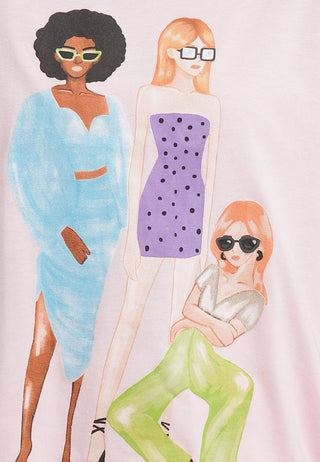 Round Neck Short Sleeve Graphic T-Shirt