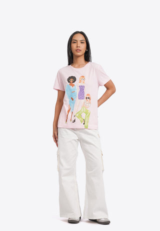 Round Neck Short Sleeve Graphic T-Shirt