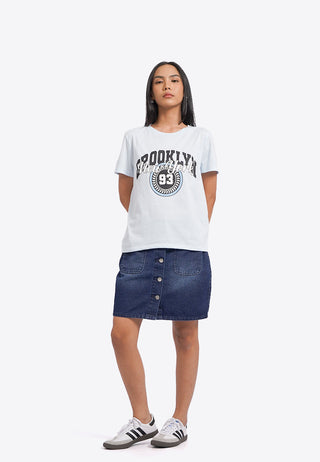 Round Neck Short Sleeve Graphic T-Shirt