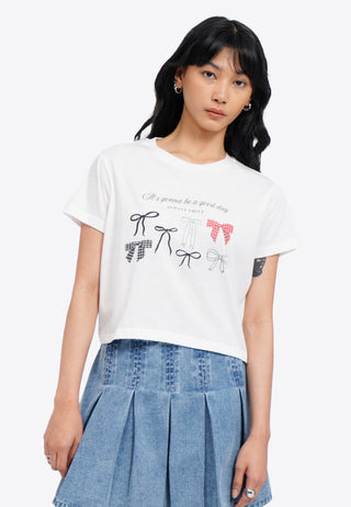 Short Sleeve Graphic Crop T-Shirt