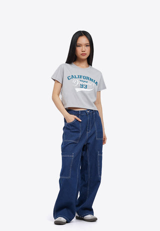 Short Sleeve Graphic Crop T-Shirt