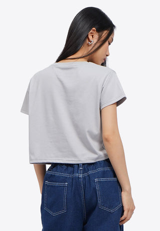 Short Sleeve Graphic Crop T-Shirt
