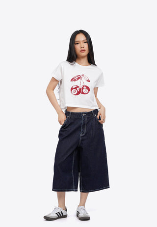 Short Sleeve Graphic Crop T-Shirt