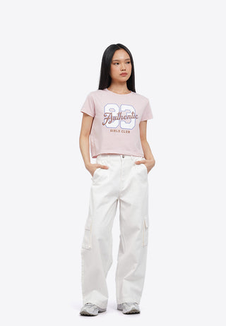 Short Sleeve Graphic Crop T-Shirt