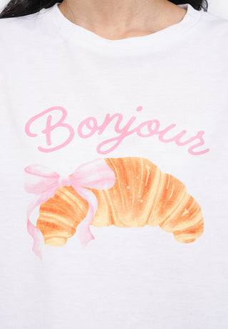 Short Sleeve Graphic Crop T-Shirt