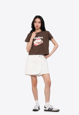 Short Sleeve Graphic Crop T-Shirt