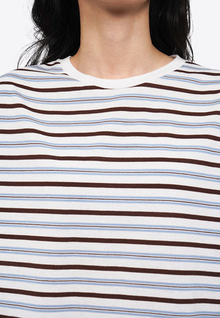 Stripes Short Sleeve Crop T-Shirt