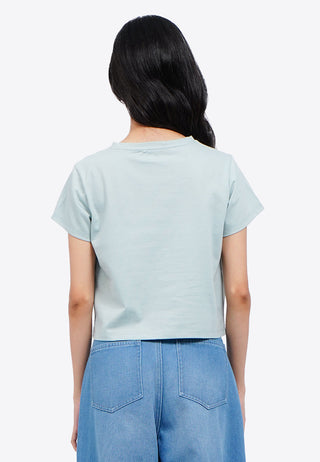 Short Sleeve Basic Crop T-Shirt