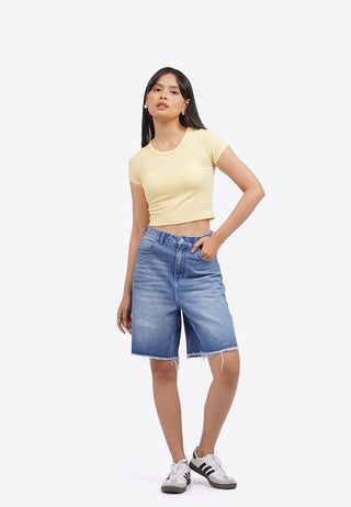 Short Sleeve Ribbed T-Shirt