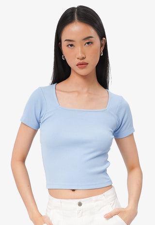 Basic Square Neck T-Shirt