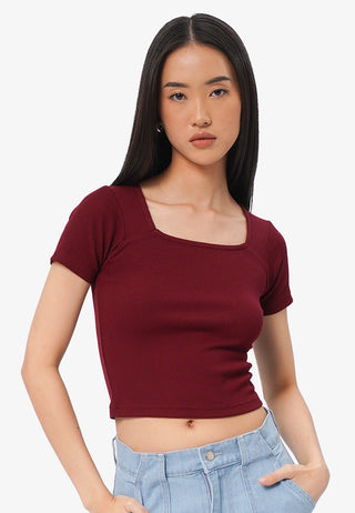 Basic Square Neck T-Shirt