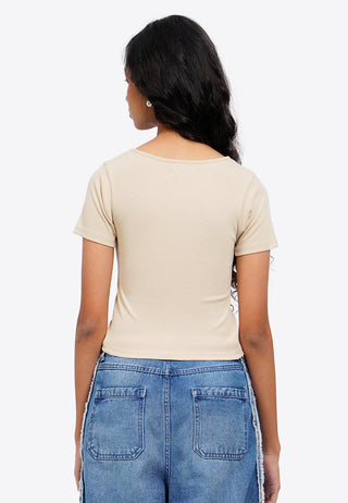 Basic Square Neck T-Shirt