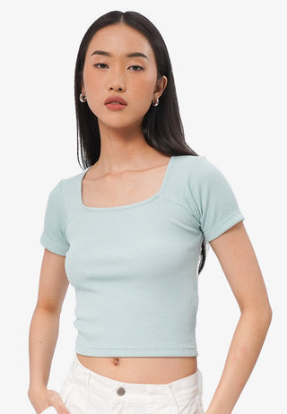 Basic Square Neck T-Shirt