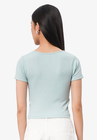 Basic Square Neck T-Shirt