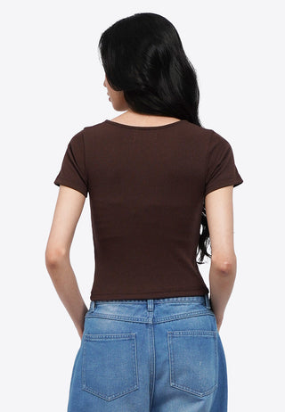 Square Neck Basic T-Shirt