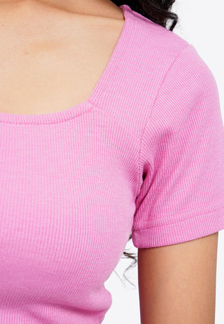 Basic Square Neck T-Shirt