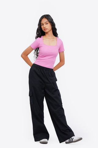 Basic Square Neck T-Shirt