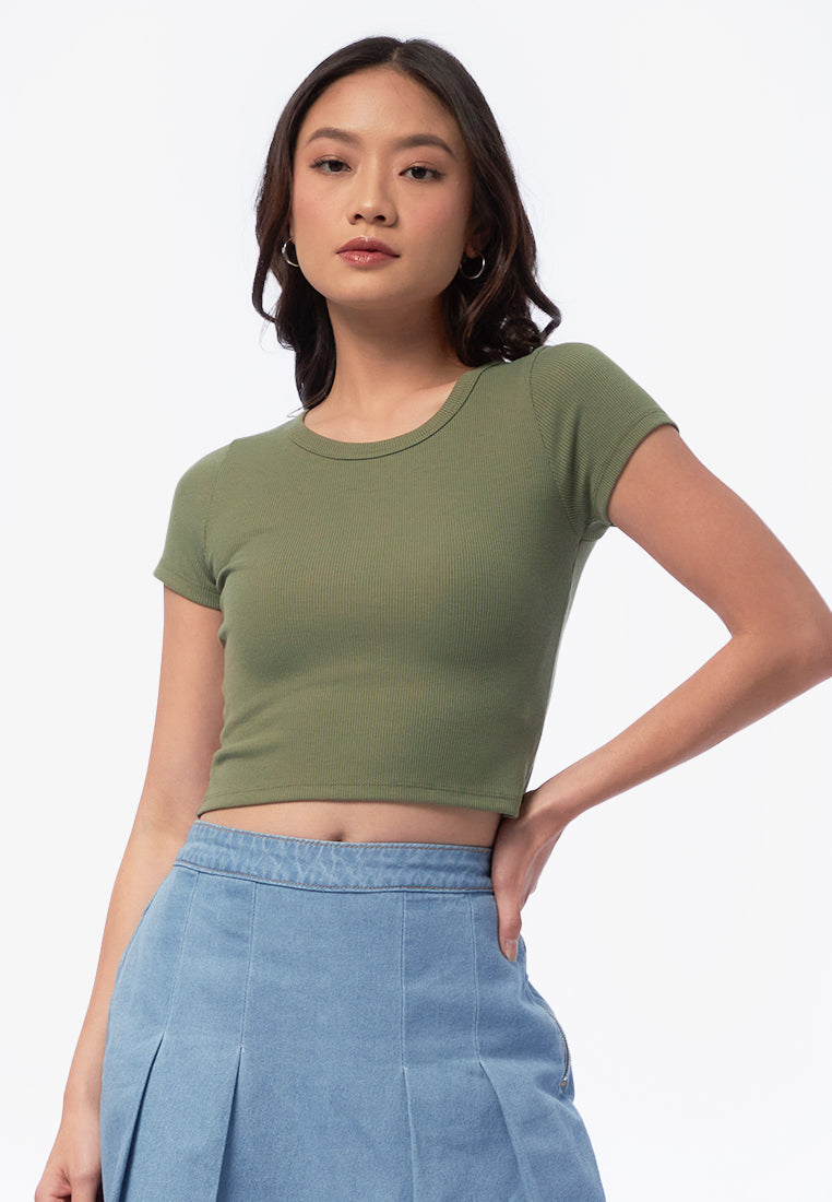 Short Sleeve Rib T-Shirt – COLORBOX - Indonesia