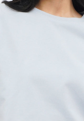 Short Sleeve Basic Boxy Crop T-Shirt