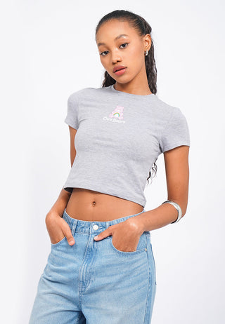 Care Bears Fitted Graphic Crop T-Shirt