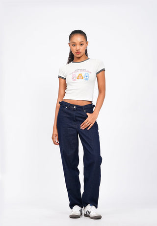 Care Bears Contrast Hem Crop T-Shirt