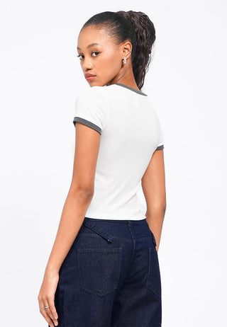 Care Bears Contrast Hem Crop T-Shirt