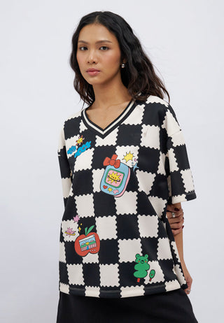 Colorbox x Liunic Oversized Printed Jersey