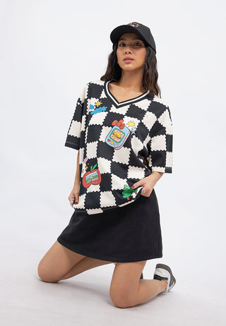 Colorbox x Liunic Oversized Printed Jersey