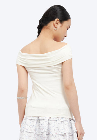 Knot Detail Off Shoulder Top