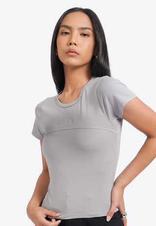 Embroidered Washed Details T-Shirt