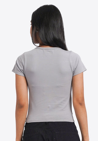 Embroidered Washed Details T-Shirt