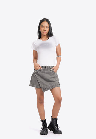 Embroidered Washed Details T-Shirt