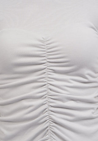 Short Sleeve Corset Details Top