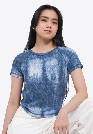 Raglan Top with Contrast Stitch