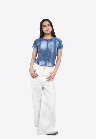 Raglan Top with Contrast Stitch