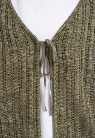 Knit Vest Layered T-Shirt