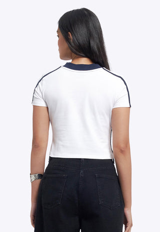 V-Neck Fitted Graphic T-Shirt