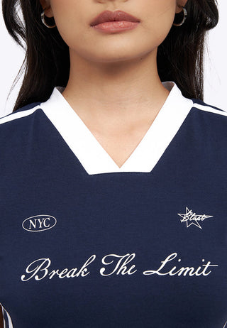 V-Neck Fitted Graphic T-Shirt