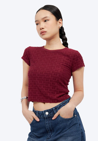 Fitted Jacquard Baby Tee