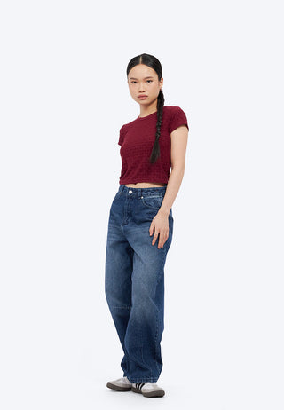 Fitted Jacquard Baby Tee
