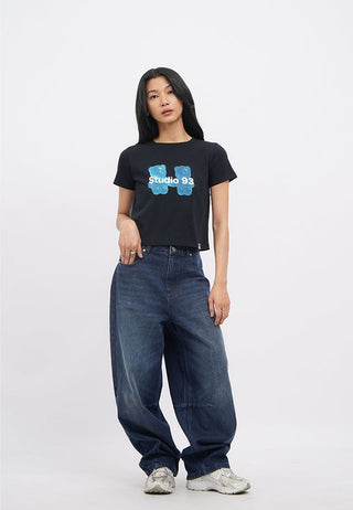 Short Sleeve Fitted Graphic T-Shirt