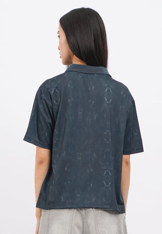 Oversized Short Sleeve Collared Jersey