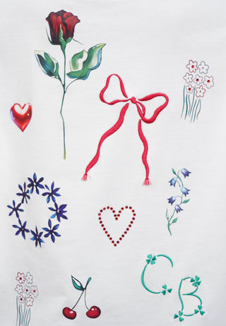 Mix-Printed Oversized T-Shirt