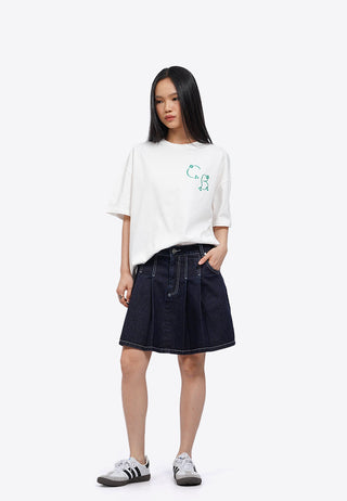 Mix-Printed Oversized T-Shirt