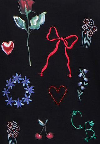 Mix-Printed Oversized T-Shirt