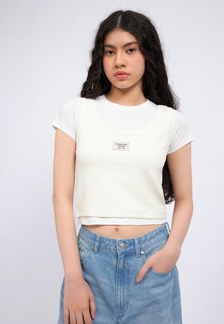Double Layer Short Sleeve Top