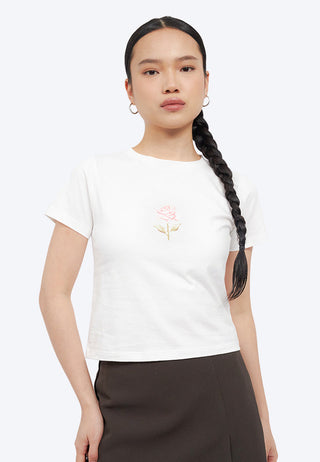 Boxy Cropped Graphic T-Shirt