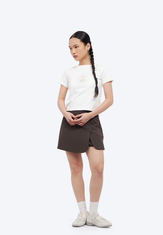 Boxy Cropped Graphic T-Shirt