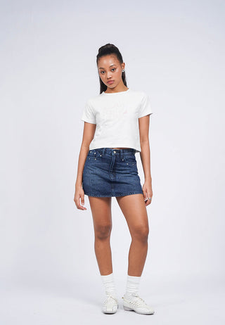 Embroidered Trim Graphic T-Shirt